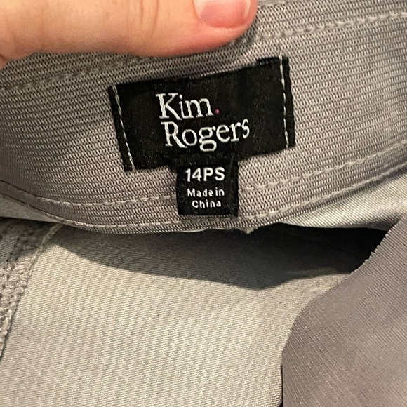 Kim rogers nwt pewter pull on straight year round pants - Picture 8 of 9
